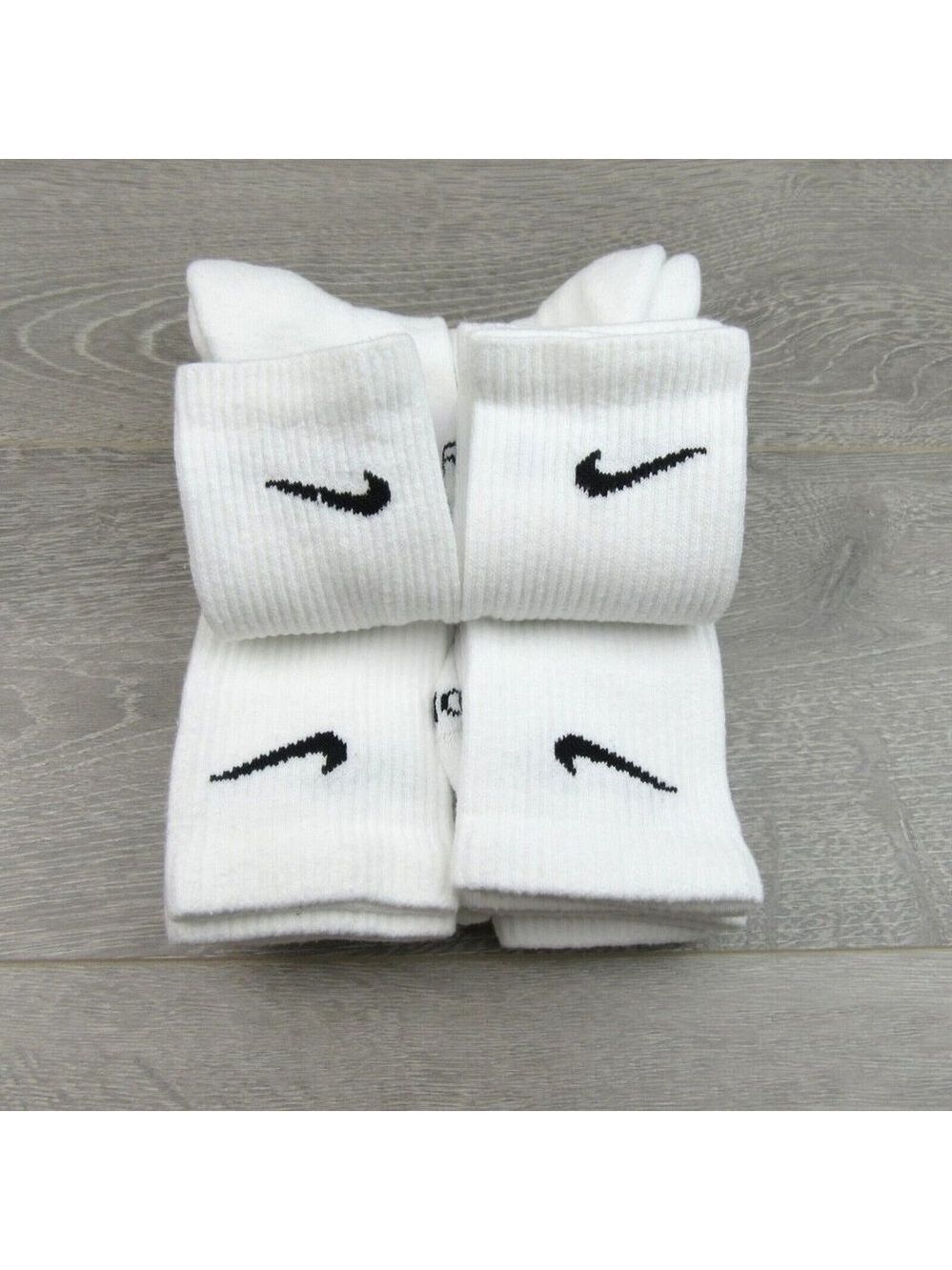 Nike Everyday Plus Cushion Crew Socks White 6 Pack Men's Sz 8-12 NEW - Picture 6 of 9
